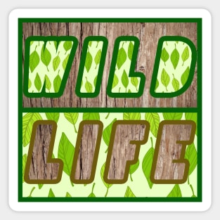 wildlife - Leaves & Bark. Sticker